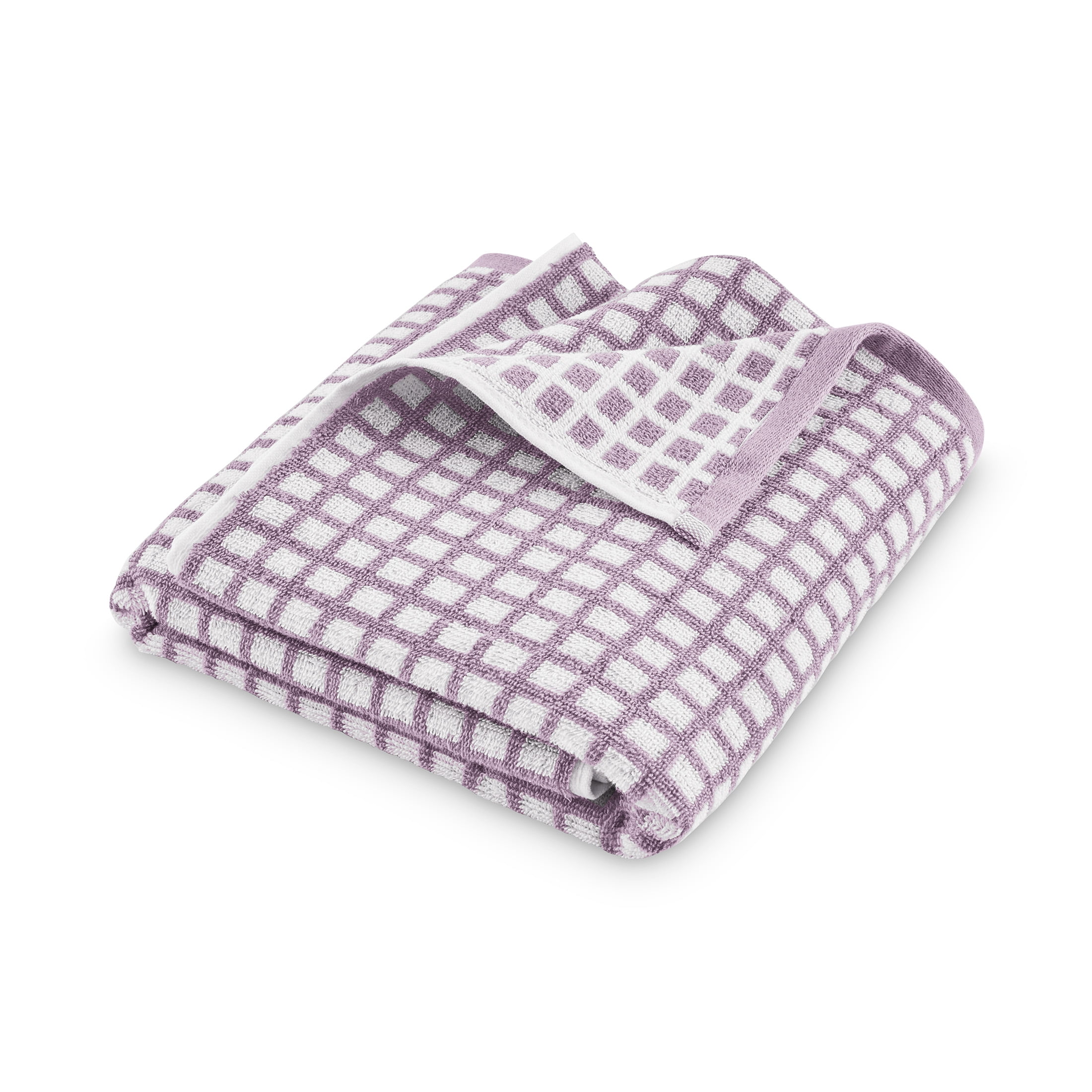 Mainstays Performance Quick-Dry Bath Towel Set, 4-Piece, Hazy Purple