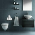 thumbnail image 3 of Floating Shelf Toilet Paper Holder Modern Wall Mount Organizer for Rolls Tissues Creative Valentine's Day Gift, 3 of 8