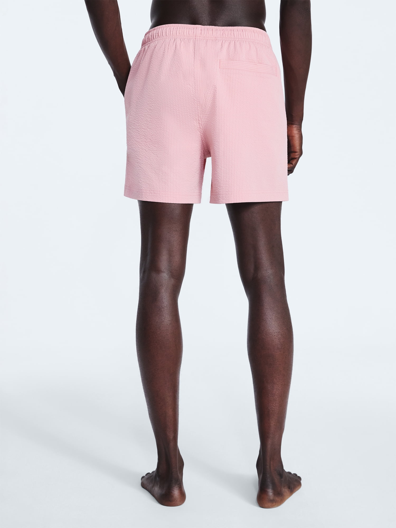 Free Assembly Men's Swim Stretch Seersucker Board Shorts, 5" Inseam, Sizes S-3XL