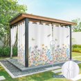 thumbnail image 6 of Outdoor Curtains for Patio Waterproof, Wildflowers Outdoor Privacy Panels Grommet, Farmhouse Country Dragonfly Butterfly Floral Blackout Outside Curtains for Porch/Cabana 54"x84", 2 Panels, 6 of 8