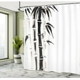 thumbnail image 5 of Ambesonne Asian Themed Shower Curtain, Folk Chinese Pattern, 69"Wx70"L, Black and Cream, 5 of 5