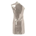 thumbnail image 6 of DHFJKG Women's Sparkly Glitter Dress One-Shoulder PU Leather Bodycon Party Night Club Mini Dresses Carnival Going Out Versatile Dresses, 6 of 6