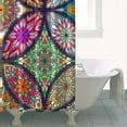 thumbnail image 5 of Ethnic Boho Style Bathroom Curtain 72x84 Inches Tribal Print Polyester Fabric Vintage Earthy Tone Shower Decor, 5 of 5