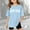 Light Blue, variant on BAODANN Children Kids Girls Short Sleeve T Shirts Kids Summer Oversized Tops Casual Crewneck Basic Tees Baby Girl Tops Girls T Shirt Clothes Girls 6t Girls Easter Shirt under 5