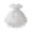 White, variant on Girls' Satin Tutu Dress, Puffed Sleeves, Pearls & Bowknot, V-Back, Formal Pageant Birthday Party Christening Wedding Flower Girl Dress for Infants and Babies
