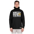 thumbnail image 4 of Men's New Era Black Minnesota Vikings Functional Fandom Balaclava Helmet Stripe Tri-Blend Hoodie, 4 of 5