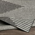 Mark&Day Outdoor Rugs, 4x6 Okswerd Global Indoor/Outdoor Charcoal Area ...