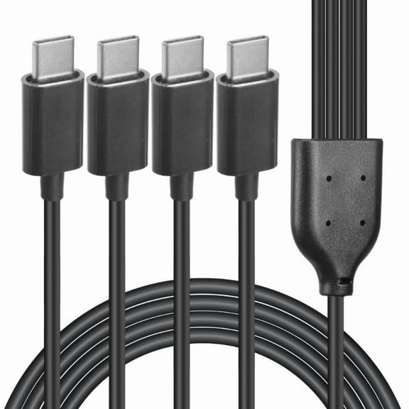 4 In 1 USB C Charging Cable for Mobile Phones Laptops Tablets and More with Enhances Durability Support 5V Charging