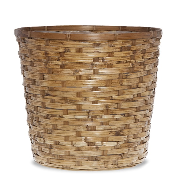 Round Rattan Planter Basket 13in