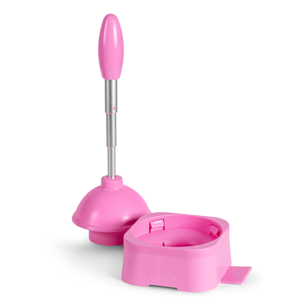 Wonder Plunger, Collapsible Toilet Plunger for Bathroom with Base