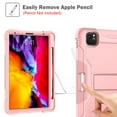 thumbnail image 3 of Dteck Case for Apple iPad Air 4th Generation 10.9-inch,iPad Pro 11" 2nd Gen 2020 Released,Shockproof Rubber Case Hybrid Hard Kickstand Protective Cover without Screen Film,Rosegold, 3 of 6
