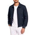 thumbnail image 5 of FchengtaiS Men's Full Zip Up Bomber Jackets Long Sleeve Turndown Collar Lightweight Coat Windproof Outerwear with Zip Pocket, 5 of 7