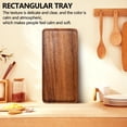 thumbnail image 2 of South American Walnut Tray, Solid Wood Wooden Afternoon Tea Tray, Fruit Tray, Coffee Shop Simple Snack Tray, 2 of 4
