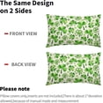 thumbnail image 4 of St Patricks Day Lumbar Pillow Covers 12X20 In Green Lucky Shamrock Clover Decorative Rectangle Pillow Cases Set of 2 Spring Holiday Throw Pillows Farmhouse Home Decor For Sofa Couch Bedroom Outdoor, 4 of 6