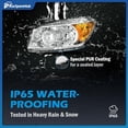 thumbnail image 4 of Headlights Assembly for 2006 2007 2008 Toyota RAV4 Headlamp Replacement Chrome Housing Amber Reflector Driver & Passenger Side, 4 of 6