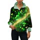 thumbnail image 4 of Eres Más Que una Camisa de Puntuación de Prueba Casual Impreso de Manga Larga Collar de Botón a Rayas Color Bloqueado Tops de Manga Larga de las Mujeres Top de Poliéster de Moda Casual para Mujeres, 4 of 8