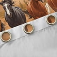 thumbnail image 4 of Homewish Galloping Horse Black Out Curtains for Kids Children Teens,Western Farmhouse Animal Curtains Pack of 2 (42x63 Each),Bohemian Tribal Aztec Bedroom Curtains,Lightweight Room Decor, 4 of 6