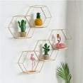 thumbnail image 4 of Yirtree Geometric Hexagon Shaped Floating Shelves, Honeycomb Shelves, Home Decor Wall Shelves for Bathroom, Kitchen and Office, 4 of 8