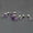 3 mm - 1 pair, variant on Solitaire Purple CZ 925 Sterling Silver Crystal Tragus Helix Stud Earrings A4394-3 mm - 1 pair