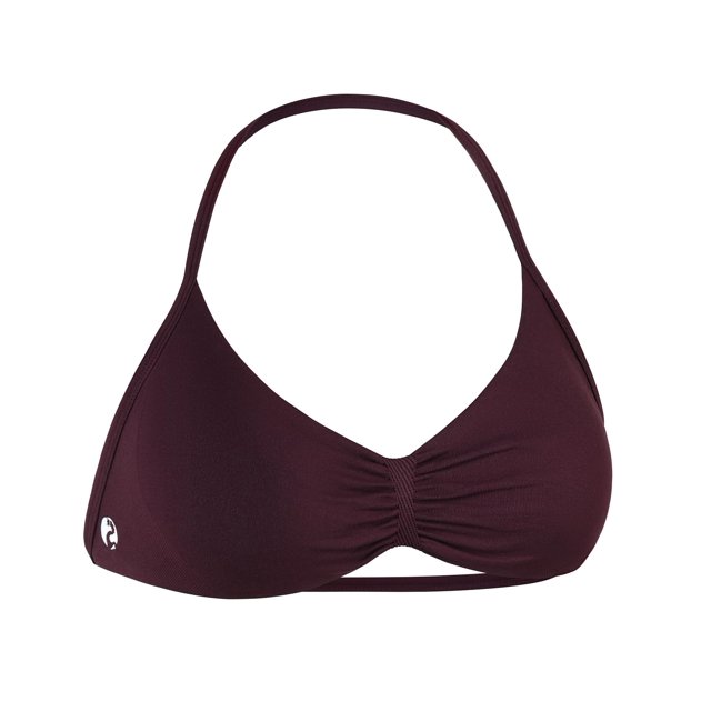 Sujetador deportivo AUROLA Influence Strappy para mujer Black Cherry