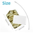 thumbnail image 4 of Square 2Pack PU Leather Camouflage Pattern Cruise Luggage Tag with Privacy Cover and Stainless Steel Ring - Suitable for Travel Handbags Backpacks Luggage Tags, 4 of 6