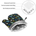 thumbnail image 6 of Daiia Dinosaur Pattern Oven Mitts and Pot Holders 4 pcs Set,High Heat Resistant 500 Degree Extra Thicken Long Kitchen Cotton Oven Glove, 6 of 6