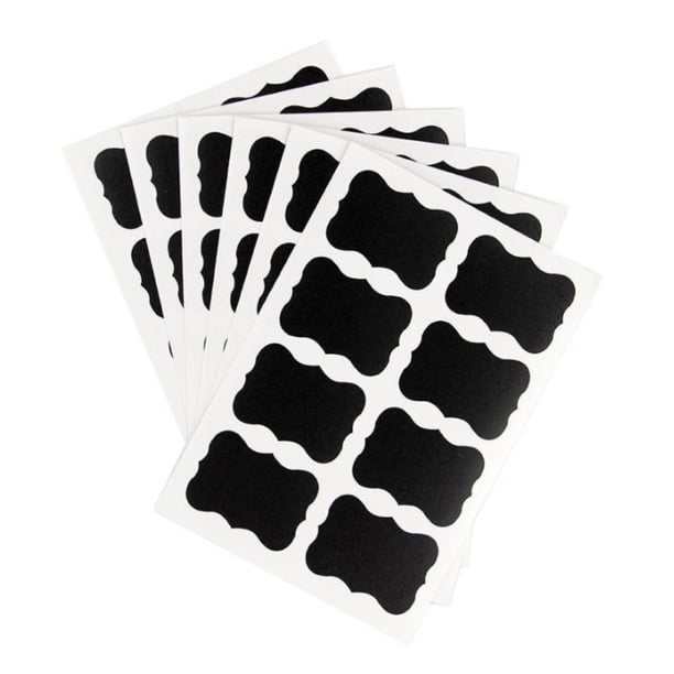 Labeling Solutions for Every Space, Waterproof Reusable Chalkboard Labels, 40 Pieces in Matte Finish, Enhance Your Kitchen Organization and Craft Projects with Adjustable PVC Stickers