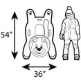 thumbnail image 4 of CocoNut Outdoor: Polar Bear Racer - 54x36" Snow Sled, Character Shaped Inflatable Winter Toboggan, Cold Resistant PVC, 200lb Cap, Kids-Teens-Adults 8+, 4 of 10