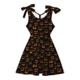 thumbnail image 5 of Likimi Children Girls Hallowmas Dress Crew Neck Sleeveless Halloween Graphic Print For Party Comfortable Dresses Size 3-4 Years, 5 of 5