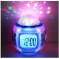 thumbnail image 1 of Despertador para niños Niños Niñas con proyector de estrella musical Luz de noche LED Regalos de cumpleaños de Navidad para niños de 3 a 10 años, lámpara de proyección de pantalla azul colorida, 1 of 1