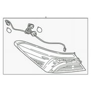 Genuine OE Toyota Tail Lamp - 81551-33670