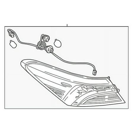 Genuine OE Toyota Tail Lamp - 81551-33670