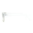 thumbnail image 4 of SA106 Clear Frame Half Horn Rim Poindexter Nerdy Eye Glasses, 4 of 4