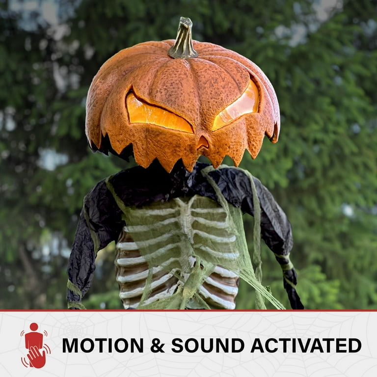 Haunted Hill Farm 9ft Pumpkin Sentinel Animatronic, Halloween