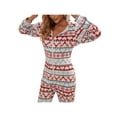 thumbnail image 4 of Txlixc Camisón de Navidad femenino con capucha y cremallera de manga larga Txlixc moda, 4 of 9