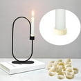 thumbnail image 5 of Triani 12Pcs Rubber Candle Grippers Candle Holders for Taper Candles and Candle Cups Non-Slip Candle Holder Adapter Candle Drip Protectors for Tapers and Candles, 5 of 7