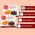 thumbnail image 6 of Amber Incense Cones - 60 Pack (10 x 6 Scents) - Scented Cone Incense, 6 of 8