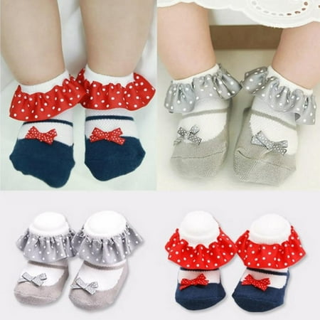 

Leonard 0-4t Toddler Ruffle Socks Toddler Girl Dress Socks Princess Toddler Baby Socks Girl Slippers Sweet Dots Lace Soft Cotton Short Socks 0-4 Years Old
