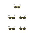 thumbnail image 2 of Minnieouse Cosplay Hairpiece Hair Pendent Party Headwear Exquisito para niños Performance Prop Gafas atractivas en forma de abeja Type2 NO2, 2 of 6