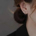 thumbnail image 2 of Stainless Steel Huggie Hoop Earrings 8mm 10mm Hypoallergenic Earrings Hoop Cartilage Helix Lobes Hinged Sleeper Earrings For Men Women, 2 of 5