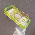 thumbnail image 2 of for iPhone Air Case Clear, Compatible with MagSafe, 3 in 1 Heavy Duty Drop Protection Rugged Shockproof 3-Layer Military Protective Anti-Yellow Anti-Scratch Durable Phone Cover, Cleargreen, 2 of 10