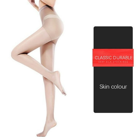 

QWERTYU Women s Control Top Pantyhose High Waist Tights Ultra-Soft Khaki Free size