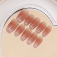 thumbnail image 1 of Use uñas hechas a mano flash arco manicura terminado pegatina de uña desmontable uña postiza pieza de uña, 1 of 1