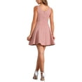 thumbnail image 3 of Vestido de cóctel sin mangas con escote corazón y corte en A de INSPIRE CHIC para mujeres L Rosa, 3 of 6