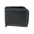 thumbnail image 4 of Empire Cove VIP Classic Genuine Leather Slim Bifold Wallets Zippered Flip Up ID Black, 4 of 5