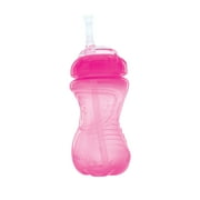 Nuby Easy Grip Soft Straw Sippy Cup, 10 fl oz, Pink