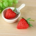 thumbnail image 2 of 20pcs Artificial Strawberry Fruit Food Display Kitchen Party Prop Ornament Decor, 2 of 11