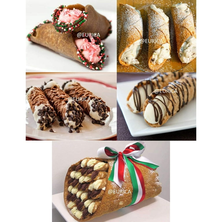 Popsicles Molds Stainless Steel 6-Pack Stainless Steel Cannoli Tubes (5") - Professional Non-Stick Pastry Molds Cannoli Forms