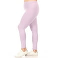 thumbnail image 4 of MOA COLLECTION Women's Plus Size Solid High Waist Full Length Leggings, 4 of 8