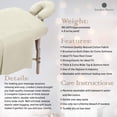 thumbnail image 4 of LONDON LINENS Lot de 2 Draps de Table de Massage Extra Épais 3 Pcs - Flanelle 100 % Coton Naturel - Comprend Housse de Table de Massage, Drap-Housse de Massage, 4 of 8